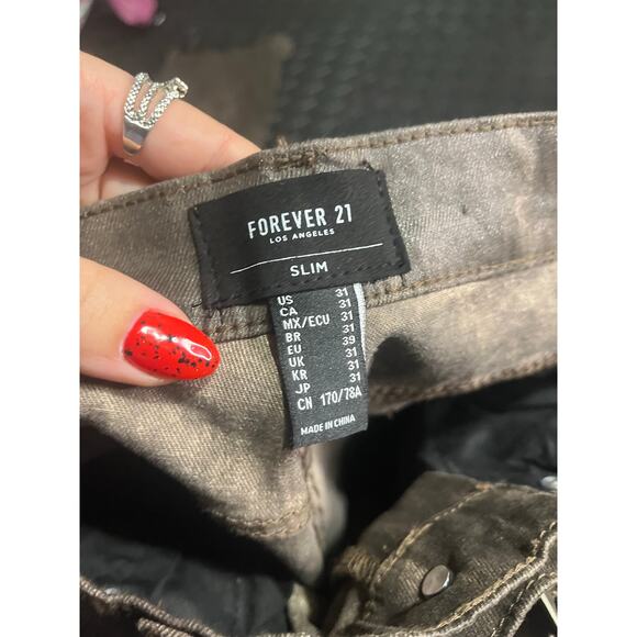 Forever 21 Women’s Slim Fit Mid Rise Jeans Size 31 x‎ 32 - Picture 4 of 6